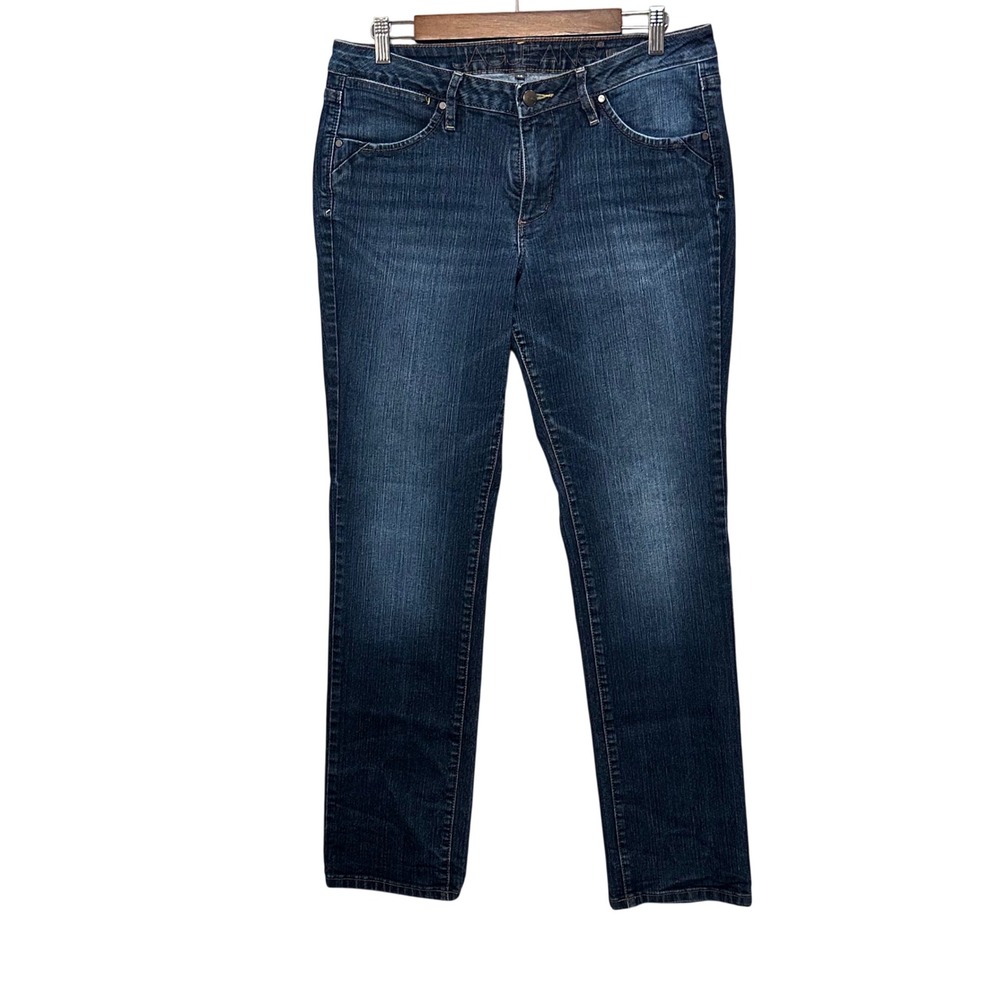 JAG Women's Dark Wash Straight Leg Jeans Mid Rise‎ Stretch Size 30